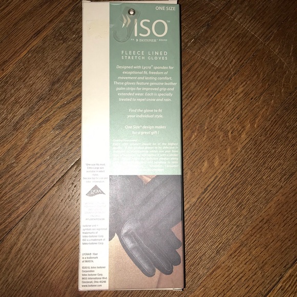 Isotoner Fleece Lined Stretch Gloves - Picture 5 of 8